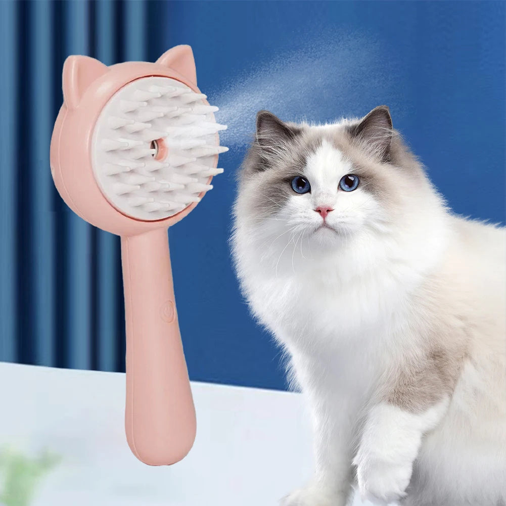 Hair Cleaning Brush With Mist Multifunctional Cat Grooming Brush Rechargeable Fast delivery
