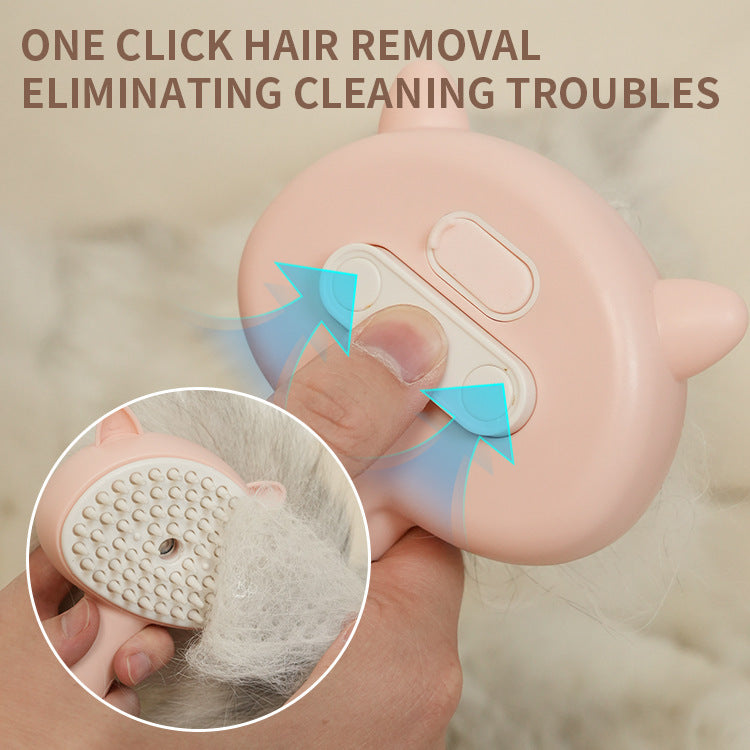Hair Cleaning Brush With Mist Multifunctional Cat Grooming Brush Rechargeable Fast delivery