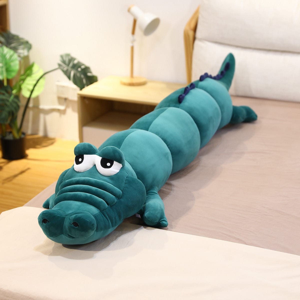 General A Green / 100cm Crocodile Cuddle Pillow – Adorably Soft & Huggable! Furry Pawz