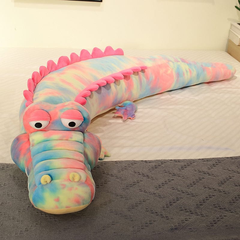 General Pink / 100cm Crocodile Cuddle Pillow – Adorably Soft & Huggable! Furry Pawz