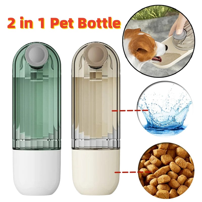 Pet Supplies 2 In 1 Pet Water Cup Segment Design Feeding Pets Products Furry Pawz