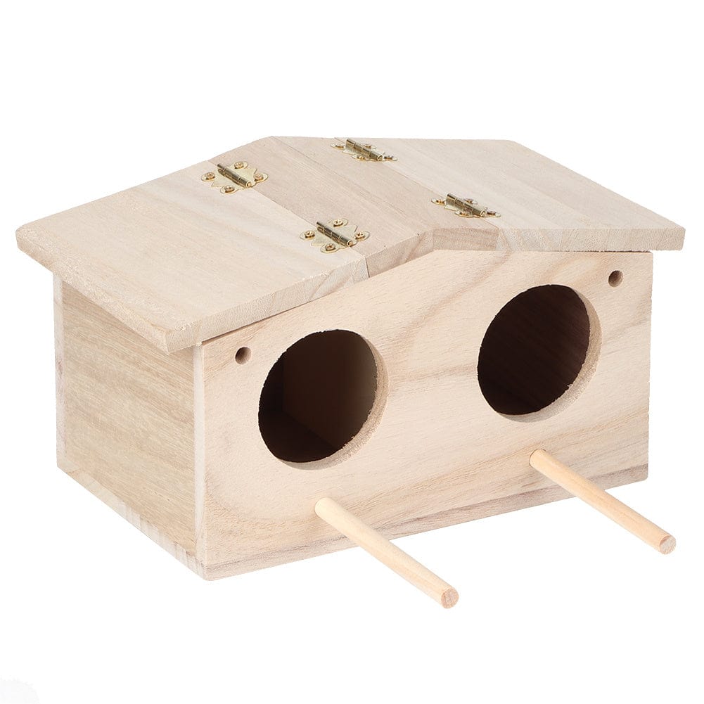 Pet Supplies as picture Wooden Bird House for Outdoor Nesting – Durable, Eco-Friendly Bird Shelter for Birds, Swallows, and Parrots – Perfect Garden Décor & Breeding Box Furry Pawz