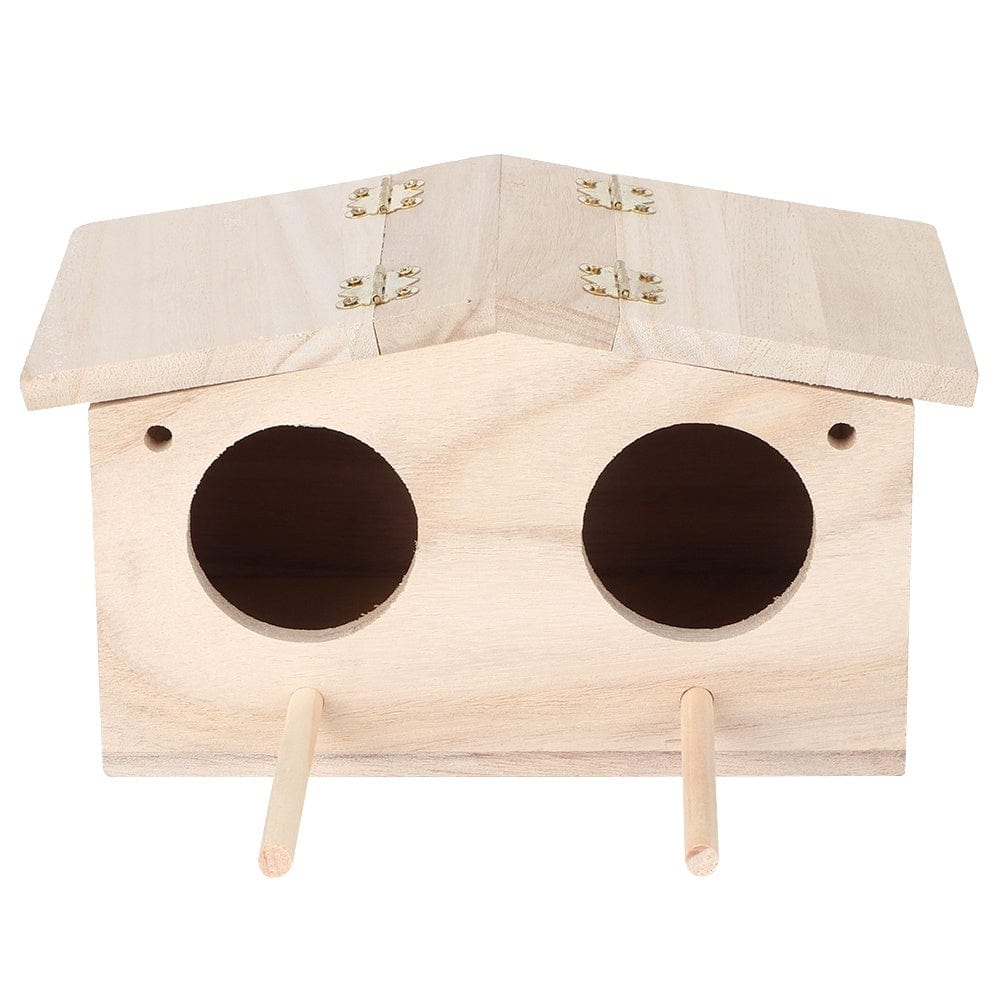 Pet Supplies as picture Wooden Bird House for Outdoor Nesting – Durable, Eco-Friendly Bird Shelter for Birds, Swallows, and Parrots – Perfect Garden Décor & Breeding Box Furry Pawz