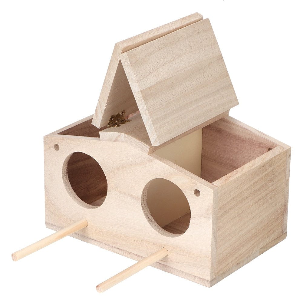 Pet Supplies as picture Wooden Bird House for Outdoor Nesting – Durable, Eco-Friendly Bird Shelter for Birds, Swallows, and Parrots – Perfect Garden Décor & Breeding Box Furry Pawz