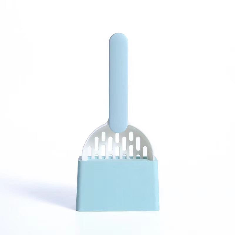 Pet Supplies Blue Multi Functional Dog Cat Litter Shovel Toilet Cleaner Excrement Shovel Furry Pawz