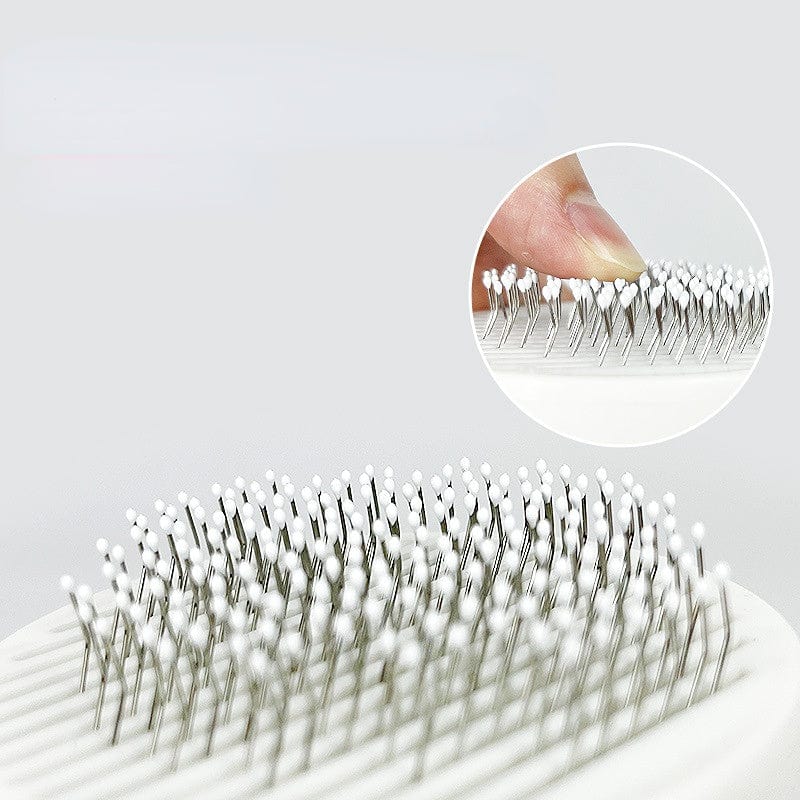 Pet Supplies Cat Grooming Brush, Self Cleaning Slicker Brushes For Dogs Pet Hair Removal Comb Stainless Steel Furry Pawz