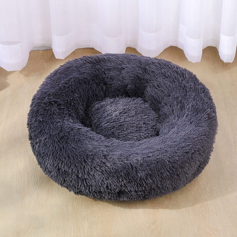Pet Supplies Dark Gray / 40cm Dog Bed Super Soft Washable Long Plush Pet Kennel Deep Sleep Dog House Velvet Mats Sofa For Dog Basket Pet Cat Bed Furry Pawz