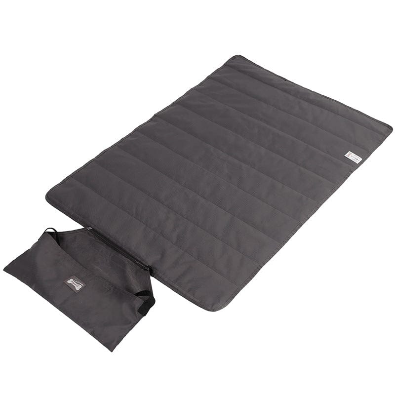 Pet Supplies Dark grey Oxford cloth / 100x70cm Outdoor Pet Blanket Folding Storage Portable Waterproof Warmth Dog Cat Products Furry Pawz