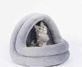 Pet Supplies Gray / L High Quality Cat House Beds Kittens Pet Cats Sofa Mats Cozy Bed Toy Furry Pawz