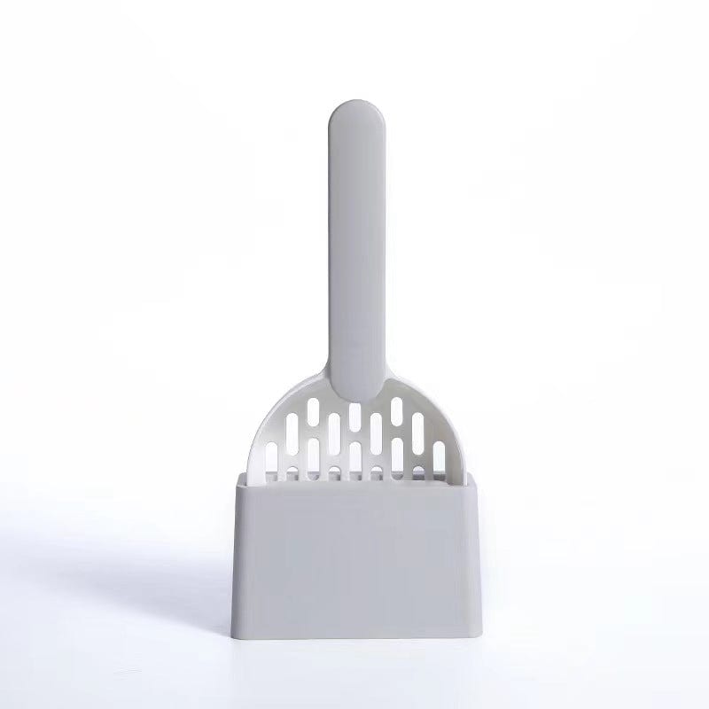 Pet Supplies Gray Multi Functional Dog Cat Litter Shovel Toilet Cleaner Excrement Shovel Furry Pawz