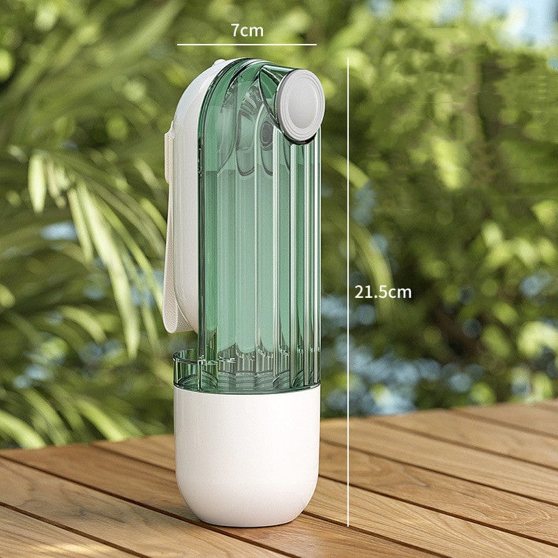 Pet Supplies Green 2 In 1 Pet Water Cup Segment Design Feeding Pets Products Furry Pawz