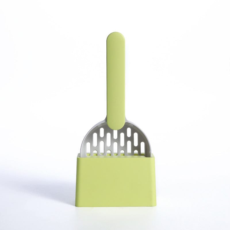 Pet Supplies Green Multi Functional Dog Cat Litter Shovel Toilet Cleaner Excrement Shovel Furry Pawz