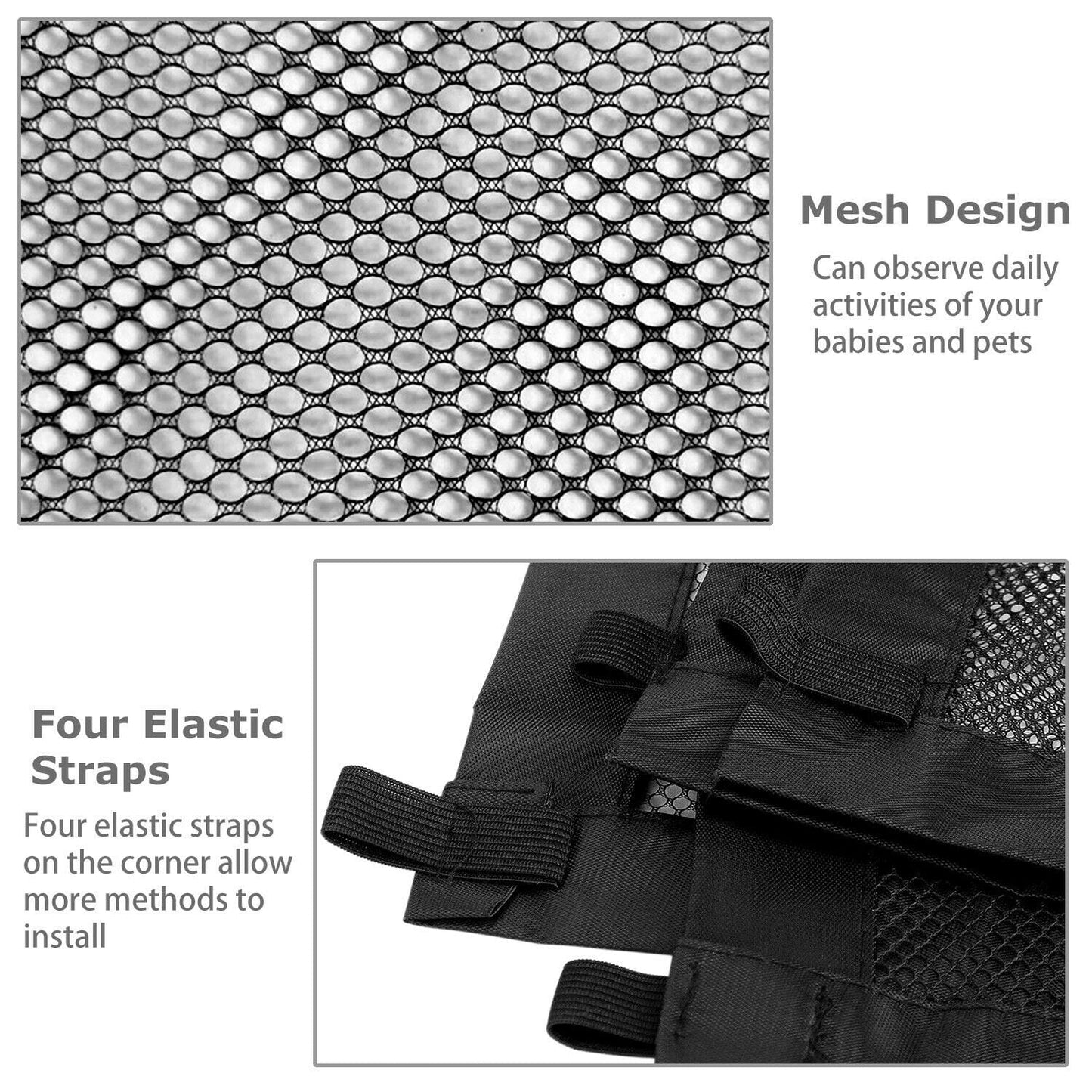 Pet Supplies Pets Dog Cat Baby Safety Gate Mesh Fence Magic Portable Guard Net Stairs Doors Furry Pawz