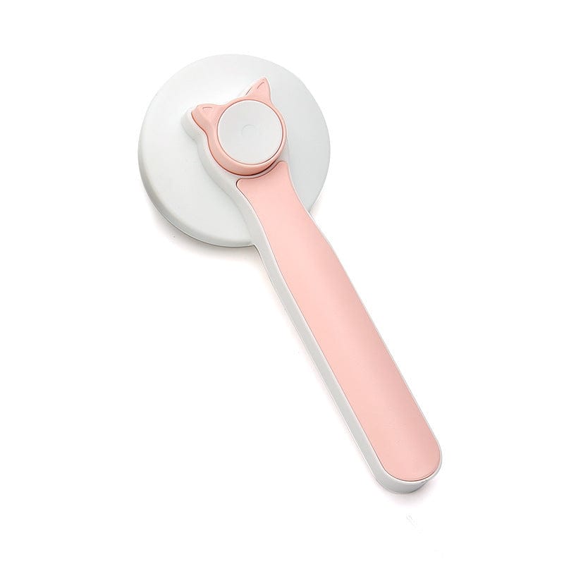 Pet Supplies Pink Cat Grooming Brush, Self Cleaning Slicker Brushes For Dogs Pet Hair Removal Comb Stainless Steel Furry Pawz