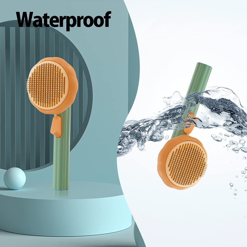 Pet Supplies Pumpkin Pet Pumpkin Brush, Pet Grooming Self Cleaning Slicker Brush For Dogs Cats Puppy Rabbit, Cat Brush Grooming Gently Removes Loose Undercoat, Mats Tangled Hair Slicker Brush Furry Pawz