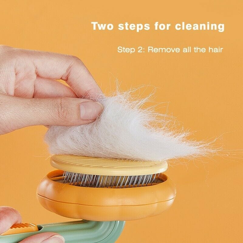 Pet Supplies Pumpkin Pet Pumpkin Brush, Pet Grooming Self Cleaning Slicker Brush For Dogs Cats Puppy Rabbit, Cat Brush Grooming Gently Removes Loose Undercoat, Mats Tangled Hair Slicker Brush Furry Pawz
