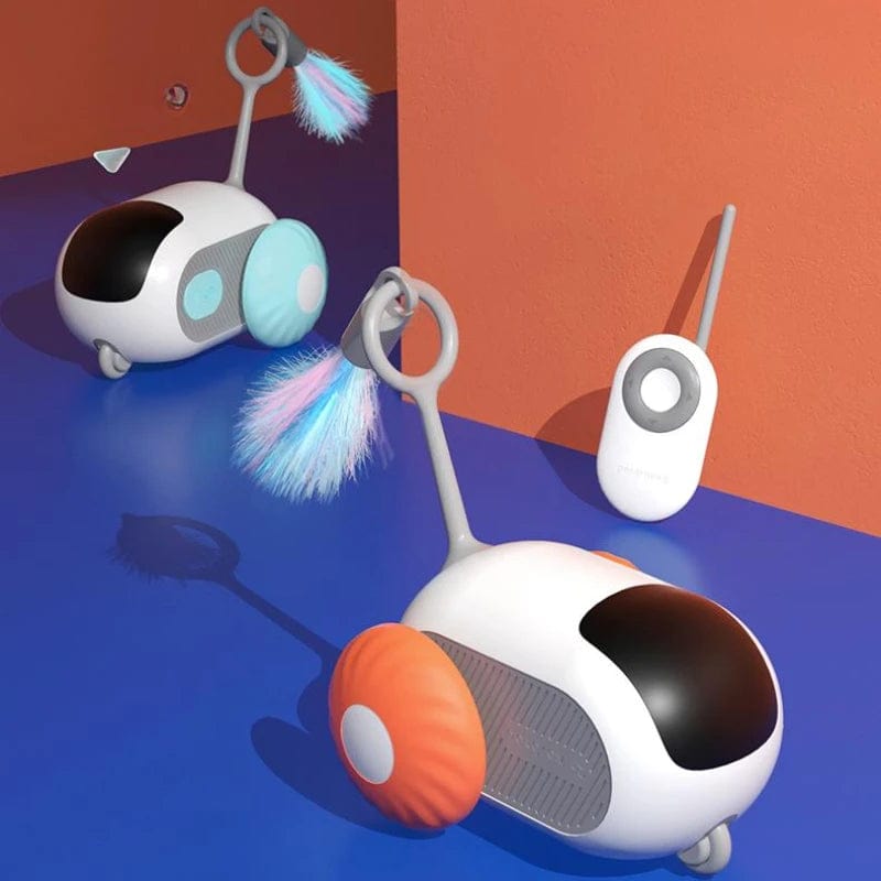 Pet Supplies Remote Control Interactive Cat Car Toy USB Charging Chasing Automatic Self-moving Remote Smart Control Car Interactive Cat Toy Pet Products Furry Pawz