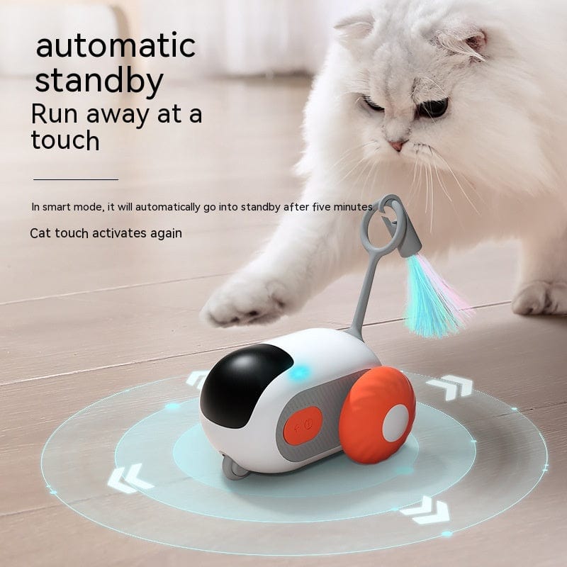 Pet Supplies Remote Control Interactive Cat Car Toy USB Charging Chasing Automatic Self-moving Remote Smart Control Car Interactive Cat Toy Pet Products Furry Pawz