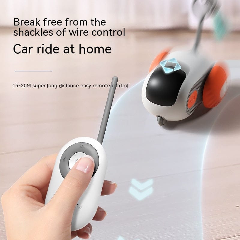 Pet Supplies Remote Control Interactive Cat Car Toy USB Charging Chasing Automatic Self-moving Remote Smart Control Car Interactive Cat Toy Pet Products Furry Pawz