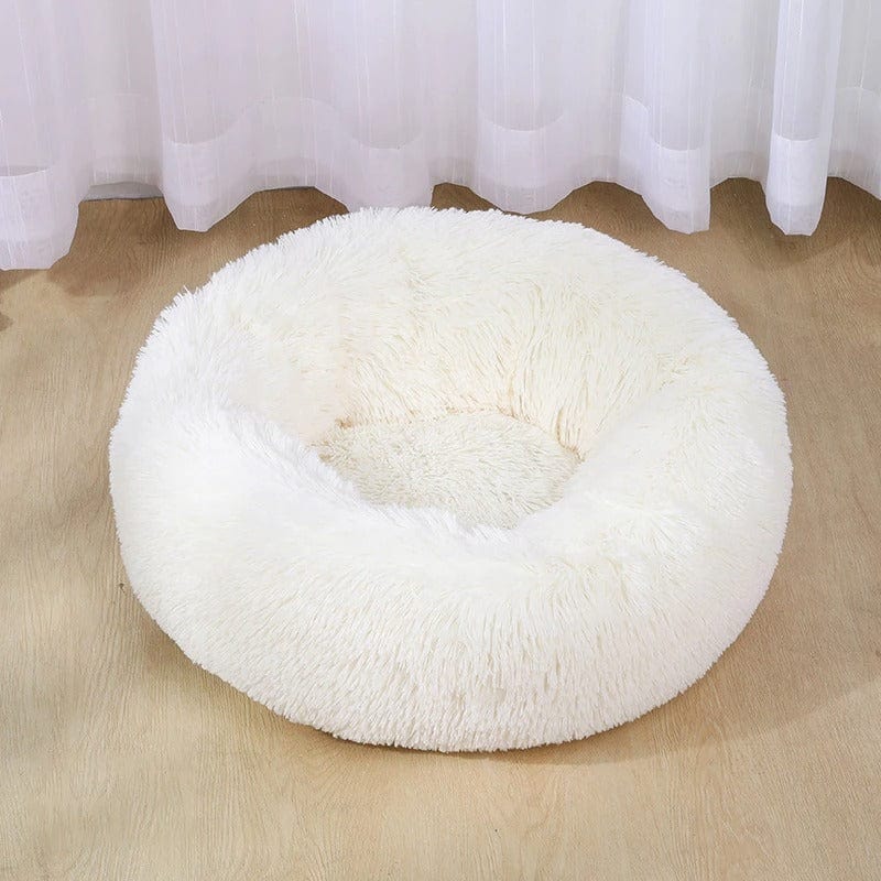 Pet Supplies White / 40cm Dog Bed Super Soft Washable Long Plush Pet Kennel Deep Sleep Dog House Velvet Mats Sofa For Dog Basket Pet Cat Bed Furry Pawz