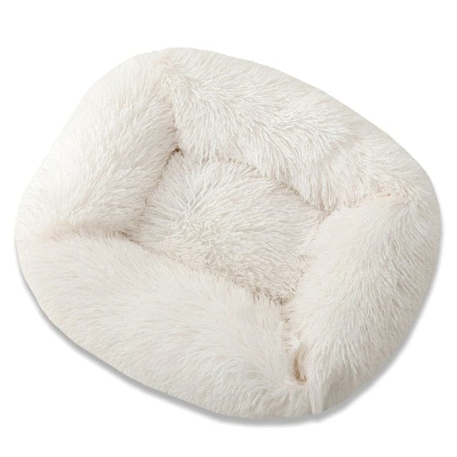 Pet Supplies White / 55x45x20cm Plush Pet Bed Furry Pawz