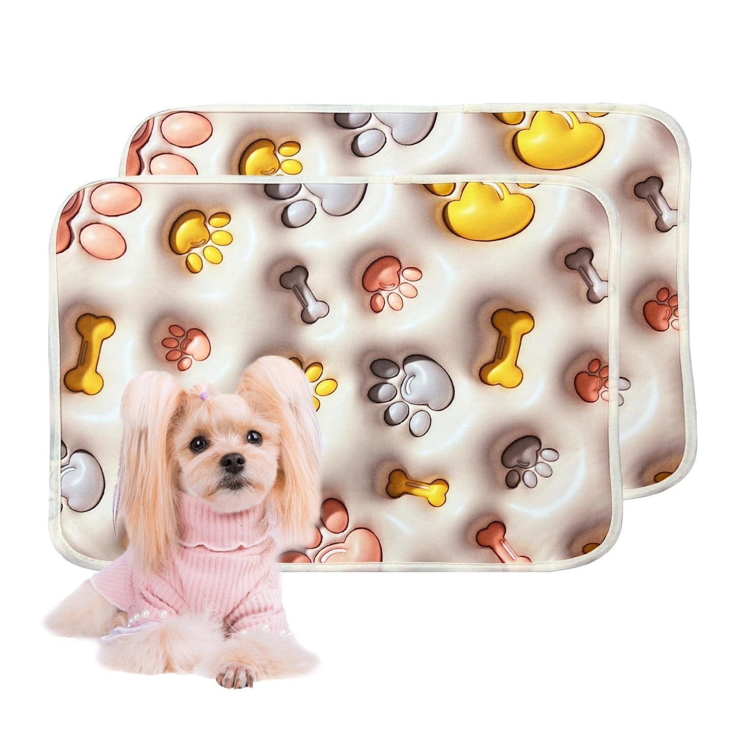 Pets - Dog Training Aids Dog Claw / 18Q24 TWOPcs Reusable Puppy Pads – Washable, Leakproof, Super Absorbent Training Pads (2 Pcs) Furry Pawz