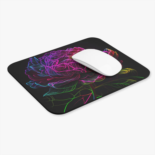 Vibrant Floral Mouse Pad - Colorful Peony Design for Home Office