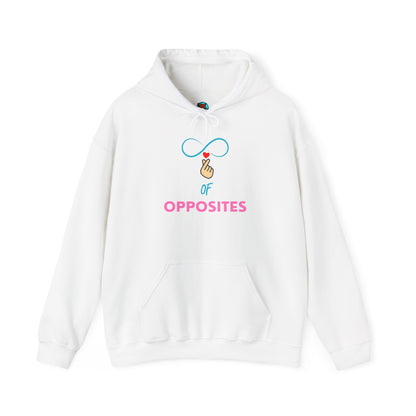 Unisex Heavy Blend™ Hooded Sweatshirt - 'OPPOSITES' Graphic Design