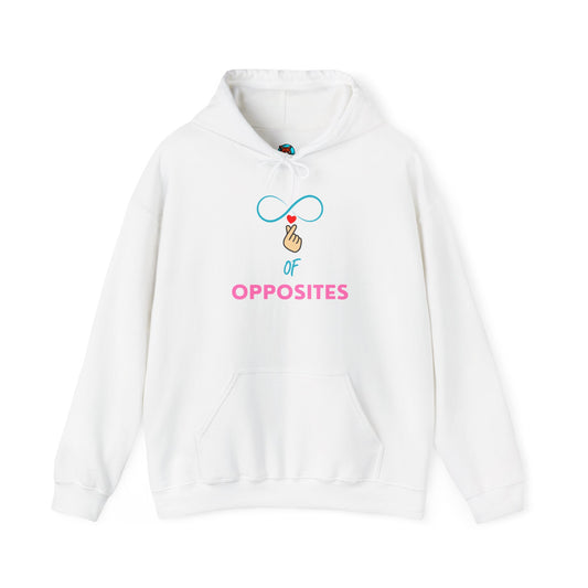 Unisex Heavy Blend™ Hooded Sweatshirt - 'OPPOSITES' Graphic Design