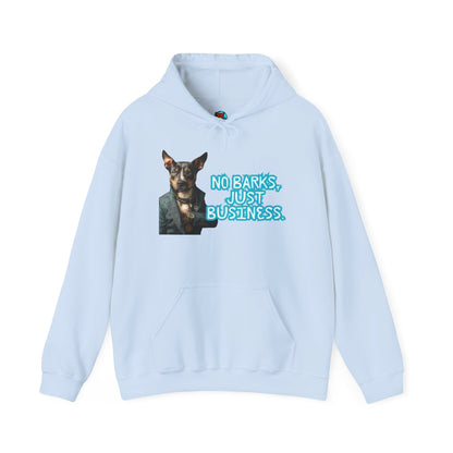 Funny Dog Business Unisex Hoodie - No Barks, Just Business