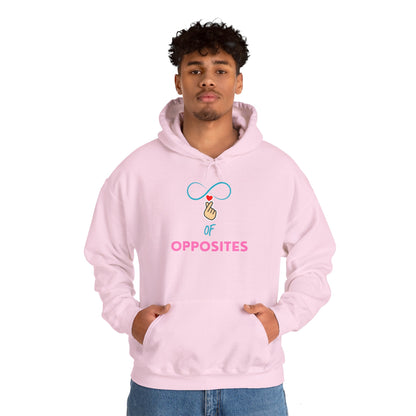 Unisex Heavy Blend™ Hooded Sweatshirt - 'OPPOSITES' Graphic Design