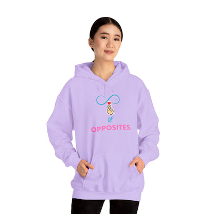 Unisex Heavy Blend™ Hooded Sweatshirt - 'OPPOSITES' Graphic Design