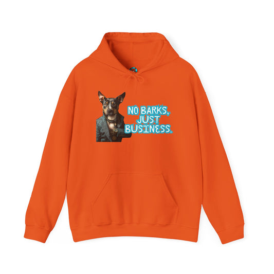 Funny Dog Business Unisex Hoodie - No Barks, Just Business