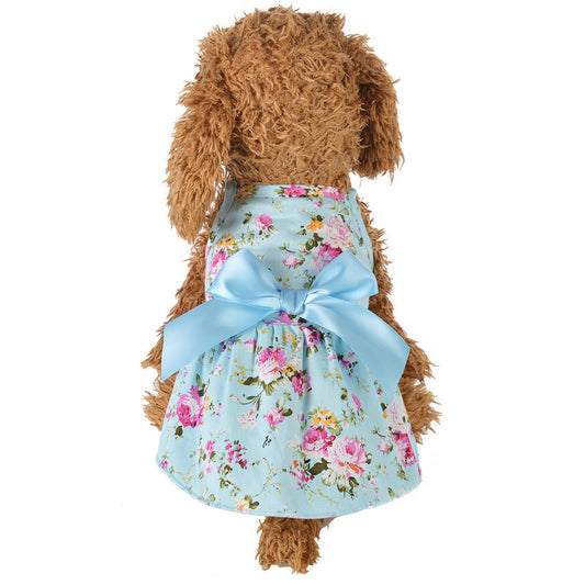 Spring And Summer New Style Cotton Pet Clothes Princess Dress