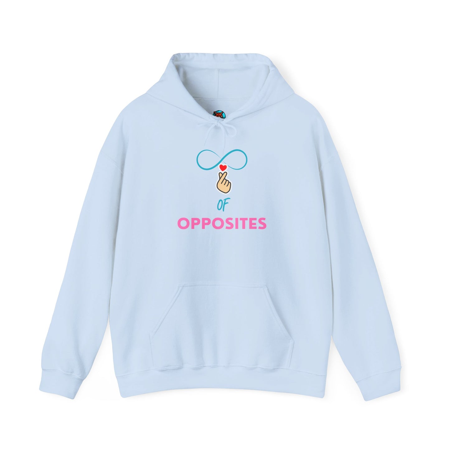 Unisex Heavy Blend™ Hooded Sweatshirt - 'OPPOSITES' Graphic Design