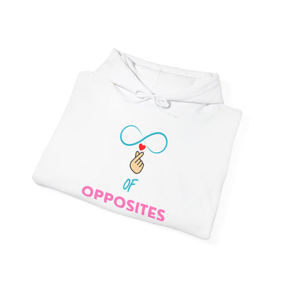 Unisex Heavy Blend™ Hooded Sweatshirt - 'OPPOSITES' Graphic Design