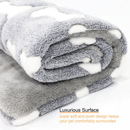 Self-Warming Reversible Pet Bed Mat for Dogs & Cats – Soft, Washable Crate Pad
