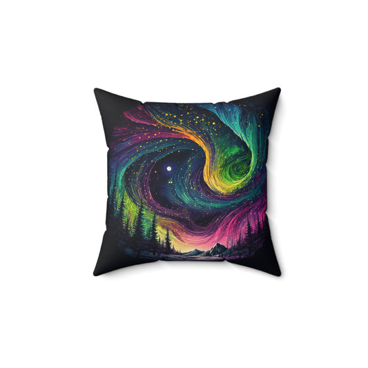 Pillow - Dreamy Sky Forest Trippy Picture Design