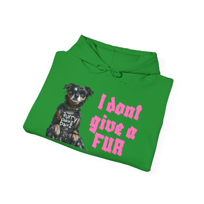 Funny Dog-Themed Unisex Hoodie - I Don’t Give a Fur