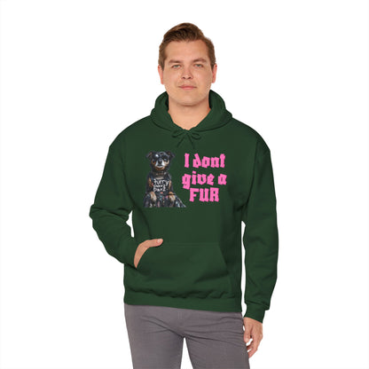 Funny Dog-Themed Unisex Hoodie - I Don’t Give a Fur