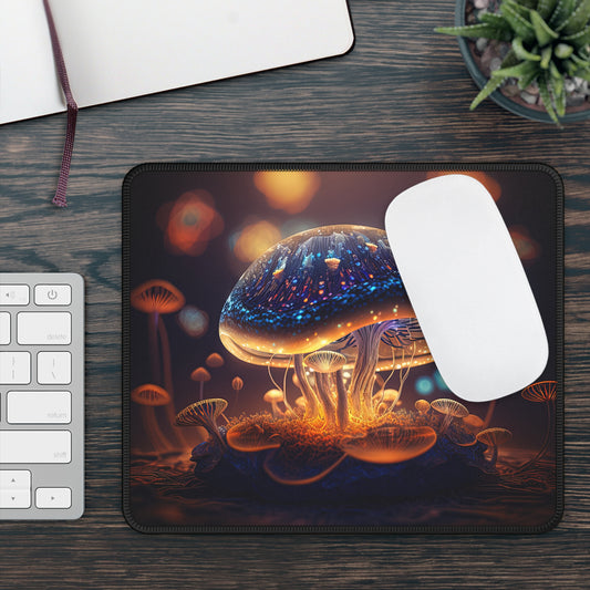 Enchanted Mushroom Gaming Mouse Pad - Vibrant, Luminous Design for Gamers