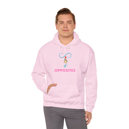 Unisex Heavy Blend™ Hooded Sweatshirt - 'OPPOSITES' Graphic Design