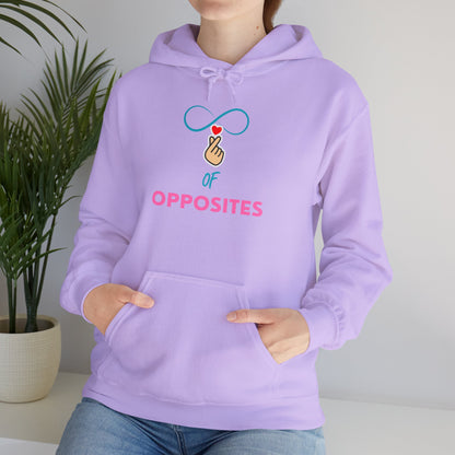 Unisex Heavy Blend™ Hooded Sweatshirt - 'OPPOSITES' Graphic Design