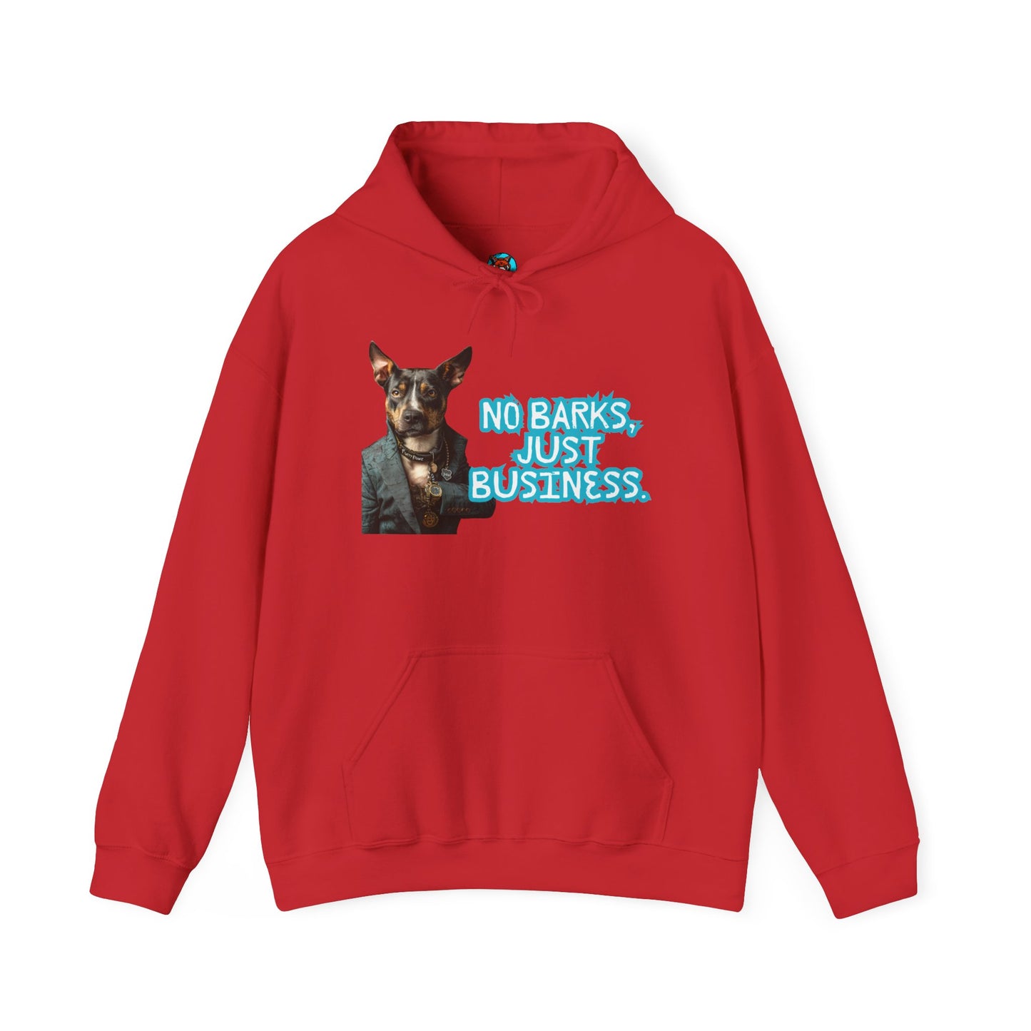 Funny Dog Business Unisex Hoodie - No Barks, Just Business