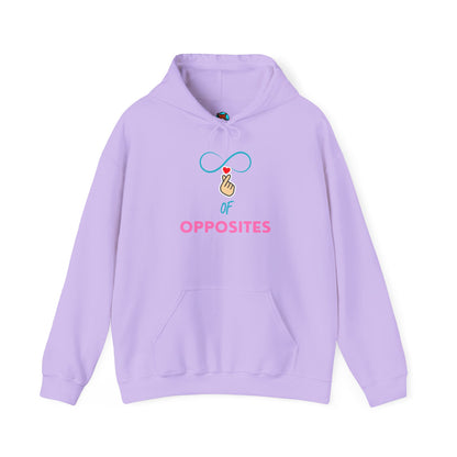Unisex Heavy Blend™ Hooded Sweatshirt - 'OPPOSITES' Graphic Design