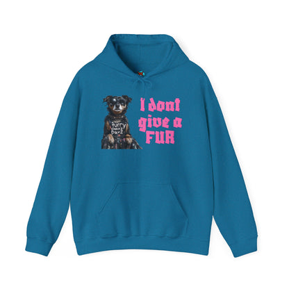 Funny Dog-Themed Unisex Hoodie - I Don’t Give a Fur