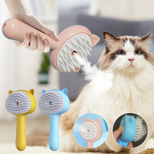 Hair Cleaning Brush With Mist Multifunctional Cat Grooming Brush Rechargeable Fast delivery