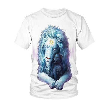 General 8 Style / 2XL European And American Animal Print Short-sleeved T-shirt Furry Pawz
