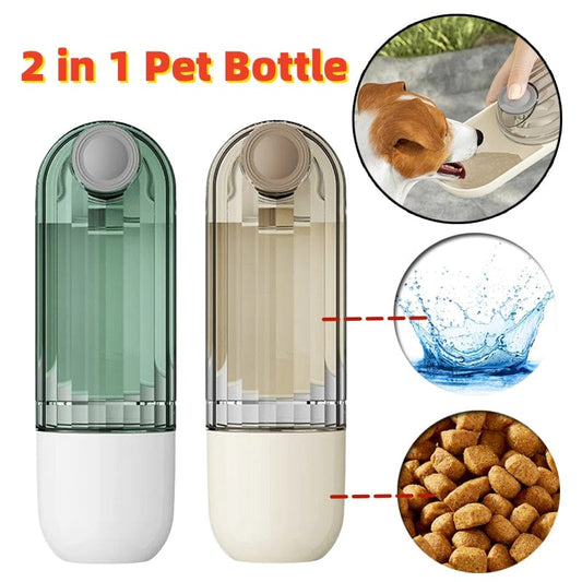 Pet Supplies 2 In 1 Pet Water Cup Segment Design Feeding Pets Products Furry Pawz