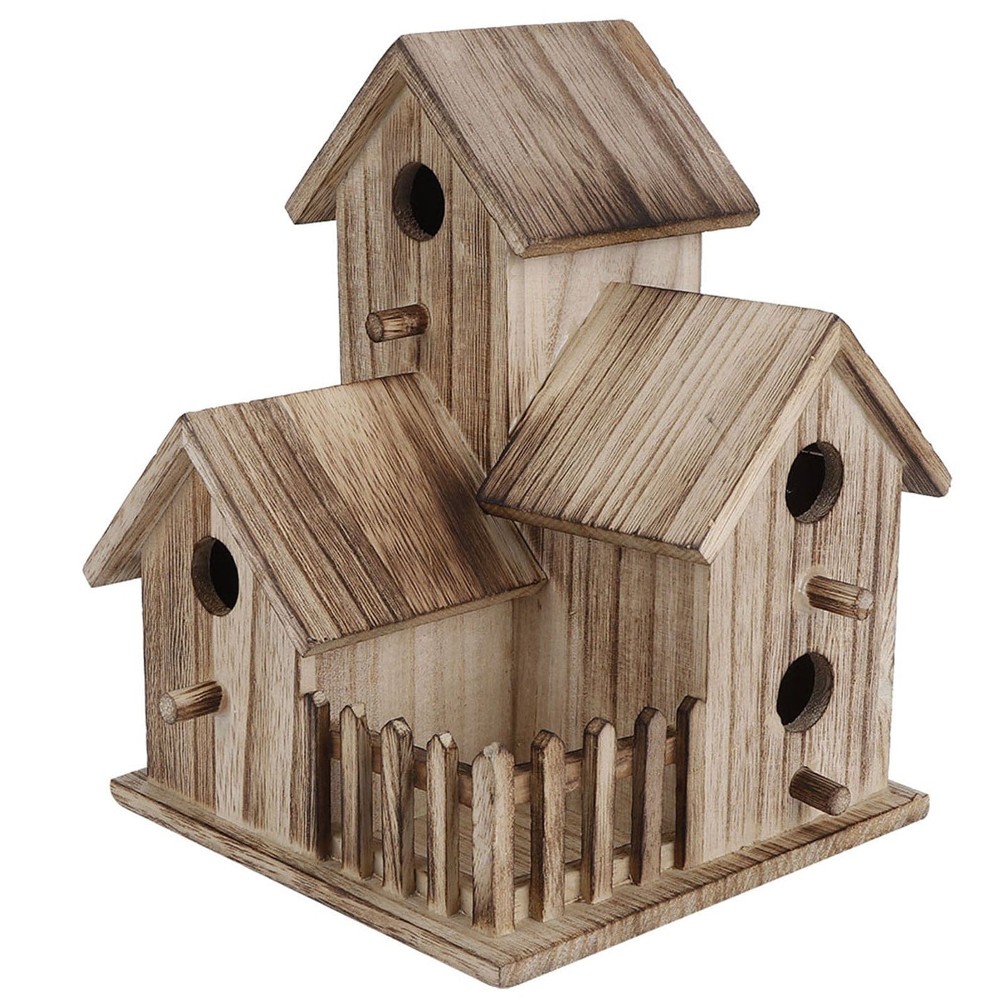 Pet Supplies as picture Charming Wooden Birdhouse for Garden Décor & Wildlife Shelter – Perfect for Birds, Swallows & Parrots – Safe, Durable, and Eco-Friendly Outdoor Decoration Furry Pawz